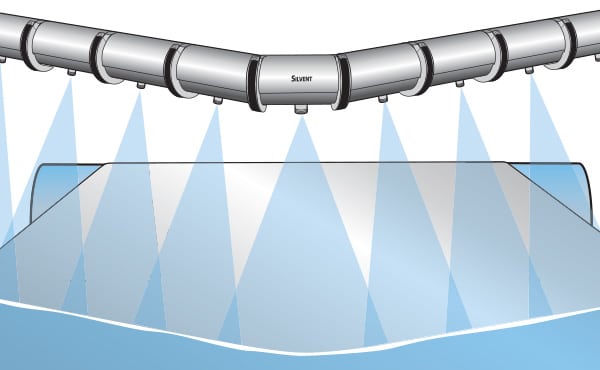 SILVENT AirPlow を使用して鋼板のクーラントを除去